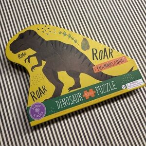 Dinosaur Roar Puzzle - Yellow and Black